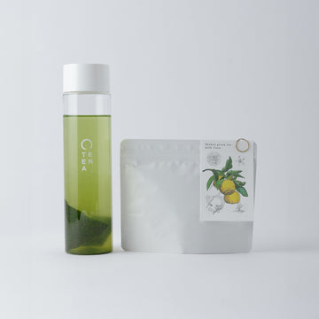 EN TEA Bottle + Watered Green Tea Yuzu Tea Bag Set